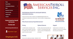Desktop Screenshot of americanpayrollservicesinc.com