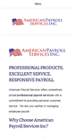 Mobile Screenshot of americanpayrollservicesinc.com