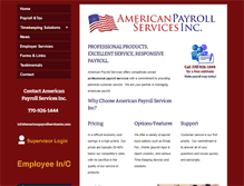 Tablet Screenshot of americanpayrollservicesinc.com